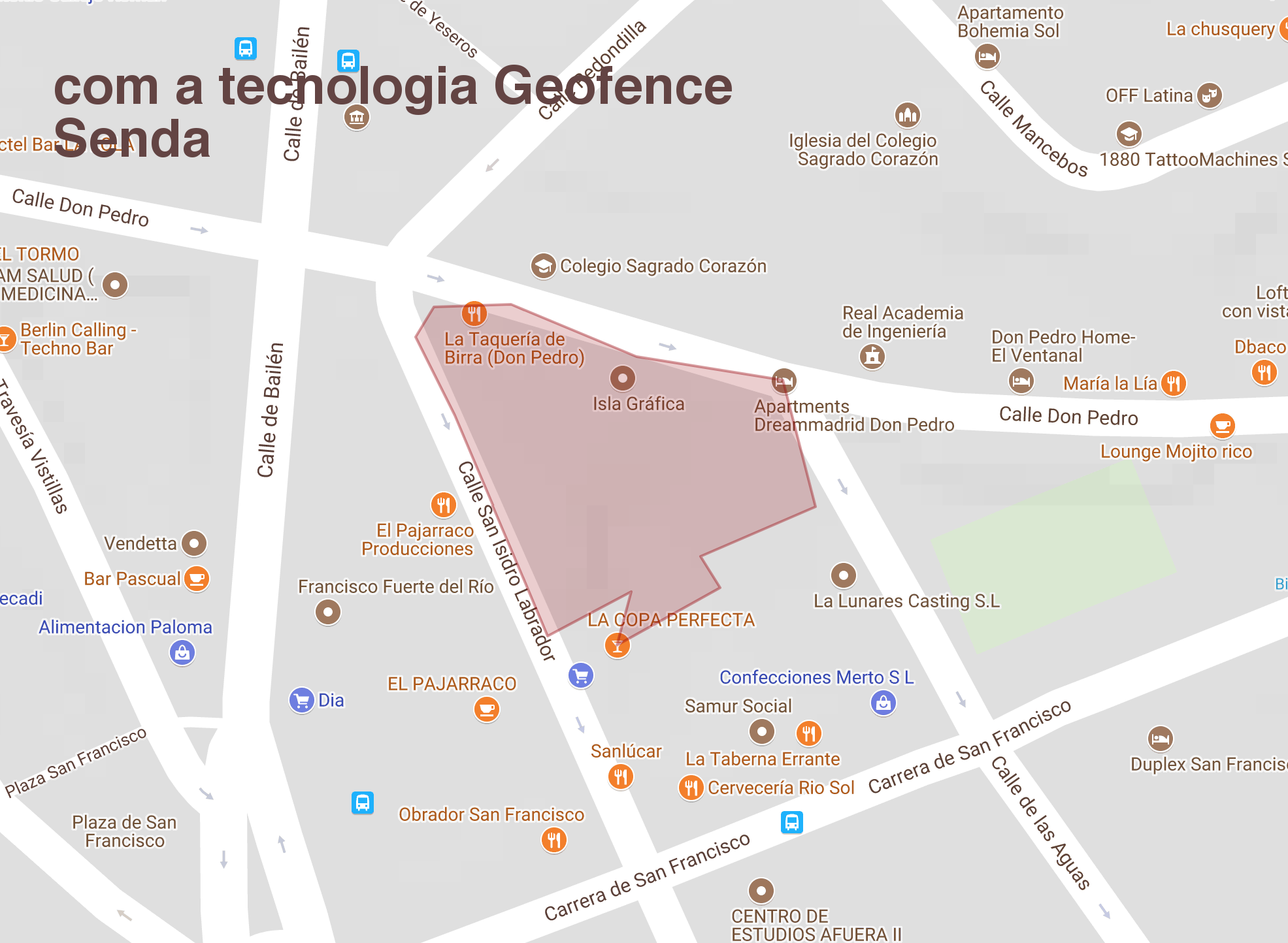 Com a tecnologia Geofence Senda