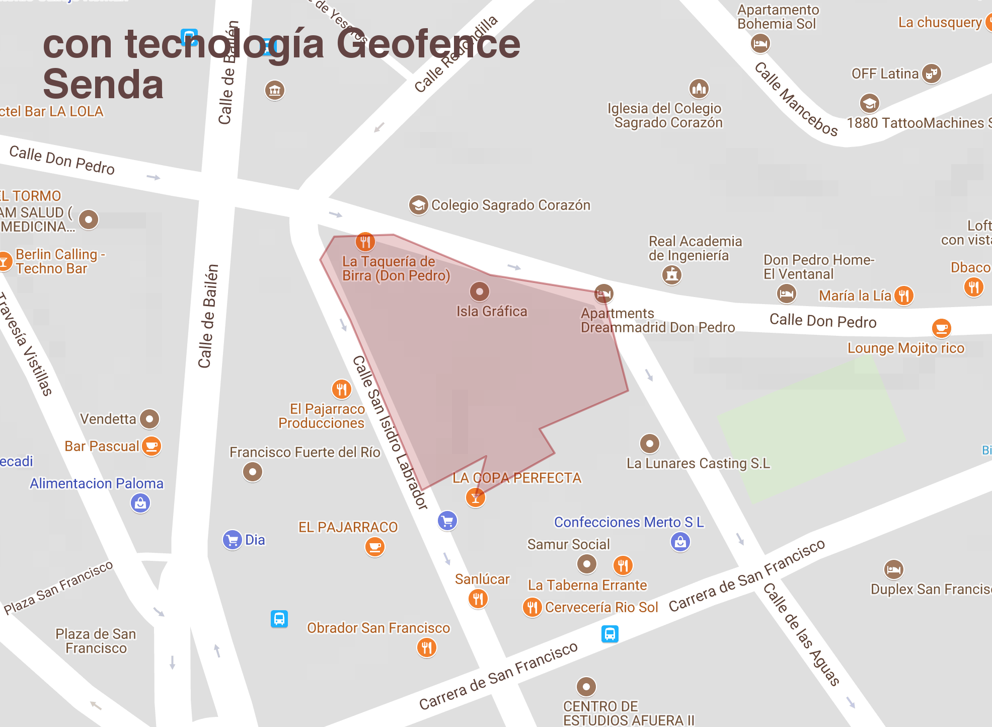Con tecnologia Geofence Sendal del Localizador GPS Senda para mayores